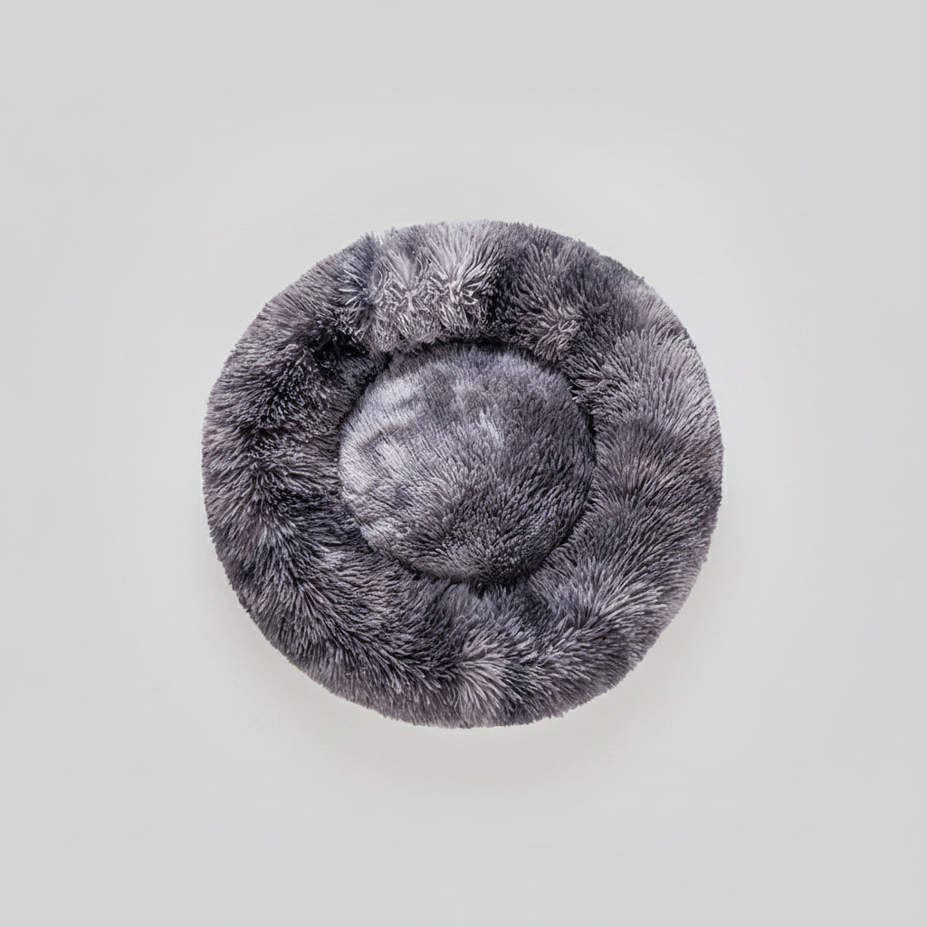 Fluffy Donut Dog Bed Warm Soft Long Plush Pet Cushion Dog House Cat Bed Washable Pet Sofa Mat Calming Samll Large Dog Beds...............