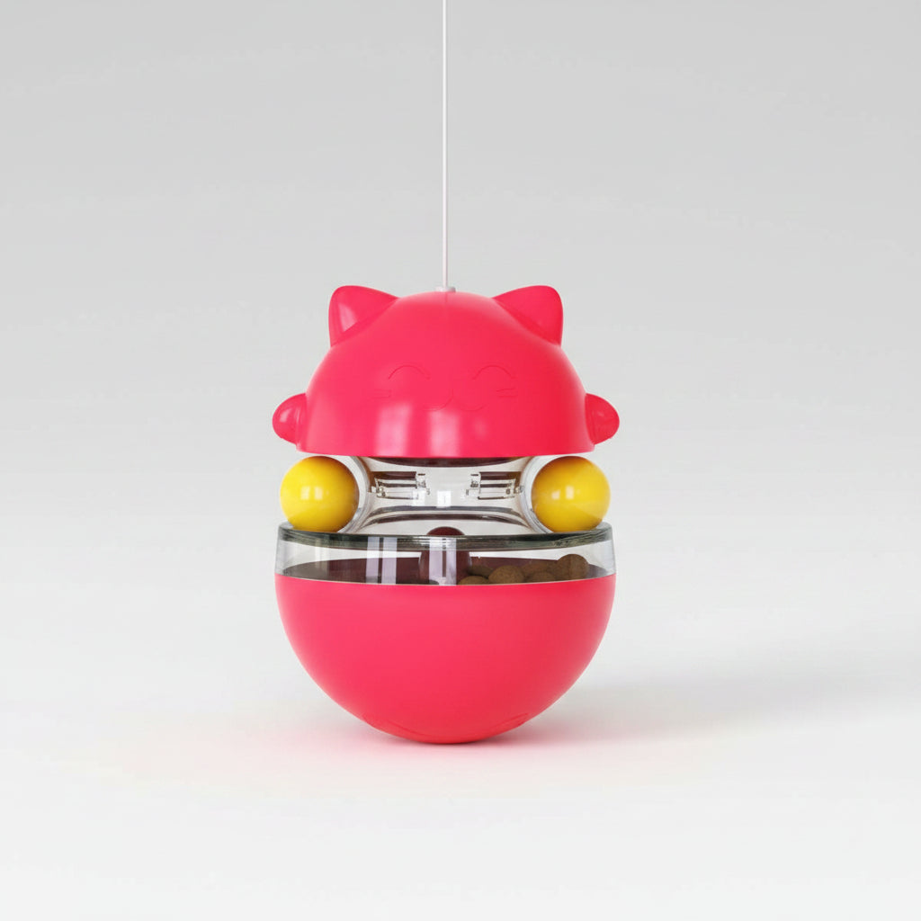Interactive Cat Treat Dispenser Toy - Tumbler Feeder Toy For IQ Training And Mental Stimulation......