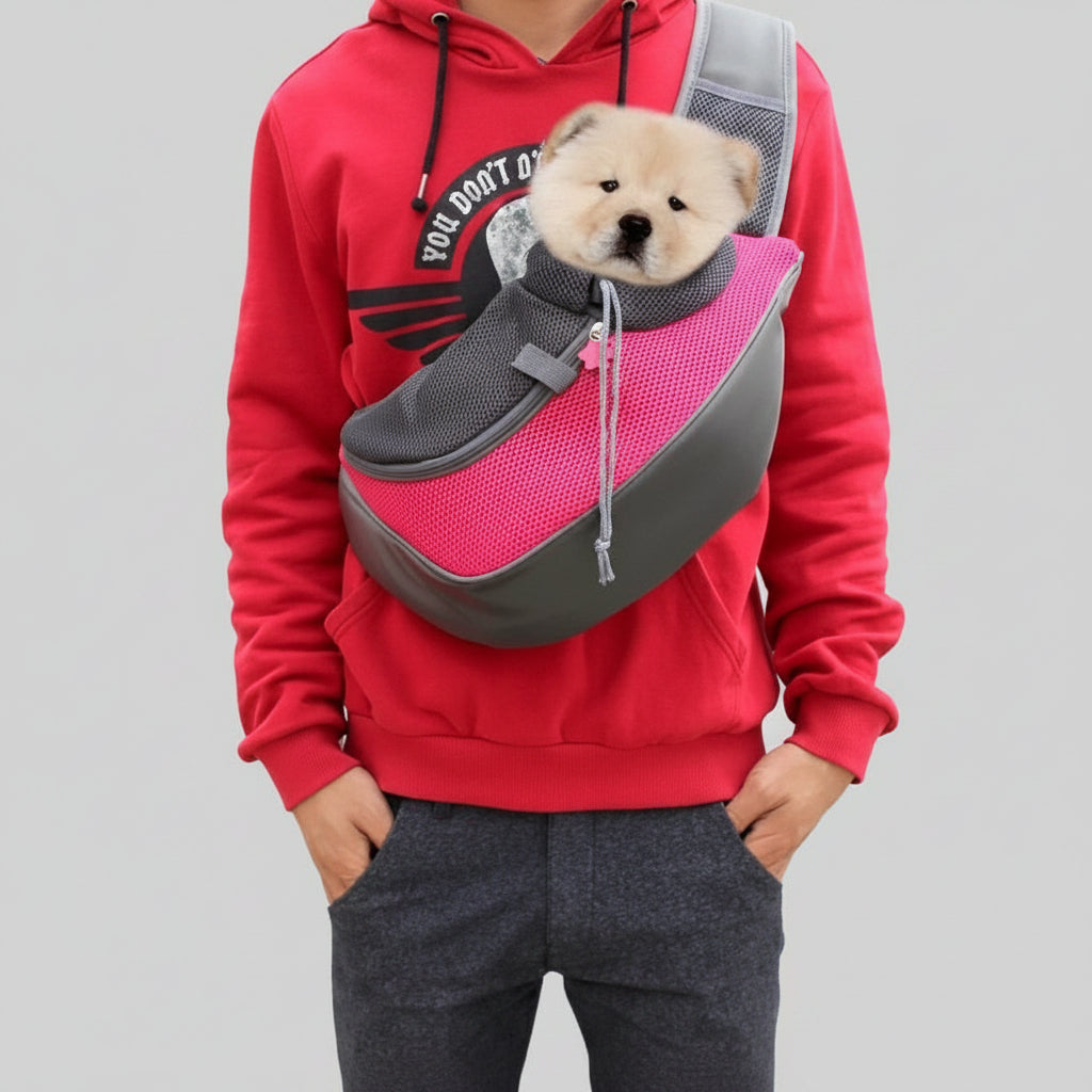 1pc Outdoor Travel Mesh Oxford Pet Puppy Carrier Handbag Pouch Single Shoulder Bag Sling Mesh Comfort Travel Tote Shoulder Bags........
