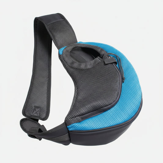 1pc Outdoor Travel Mesh Oxford Pet Puppy Carrier Handbag Pouch Single Shoulder Bag Sling Mesh Comfort Travel Tote Shoulder Bags.