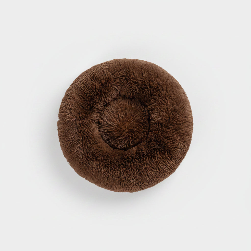 Fluffy Donut Dog Bed  Warm Soft Long Plush Pet Cushion Dog House Cat  Bed Washable Pet Sofa Mat Calming Samll Large Dog Beds.......