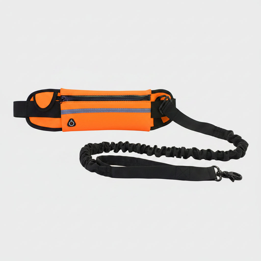 Hands Free Dog Leash Pet Walking And Training Belt With Shock Absorbing Bungee Leash For Up To 180lbs Large Dogs Phone Pocket And Water Bottle Holder....