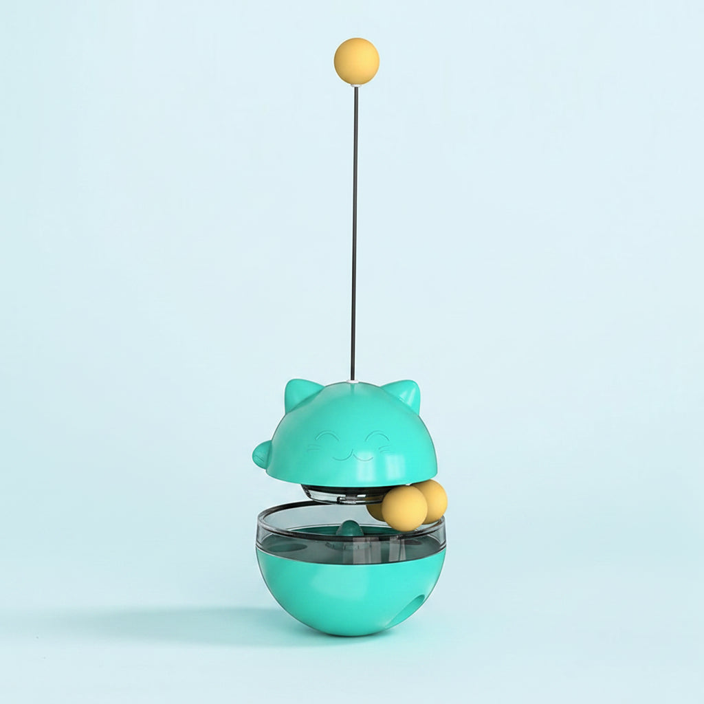 Interactive Cat Treat Dispenser Toy - Tumbler Feeder Toy For IQ Training And Mental Stimulation.....