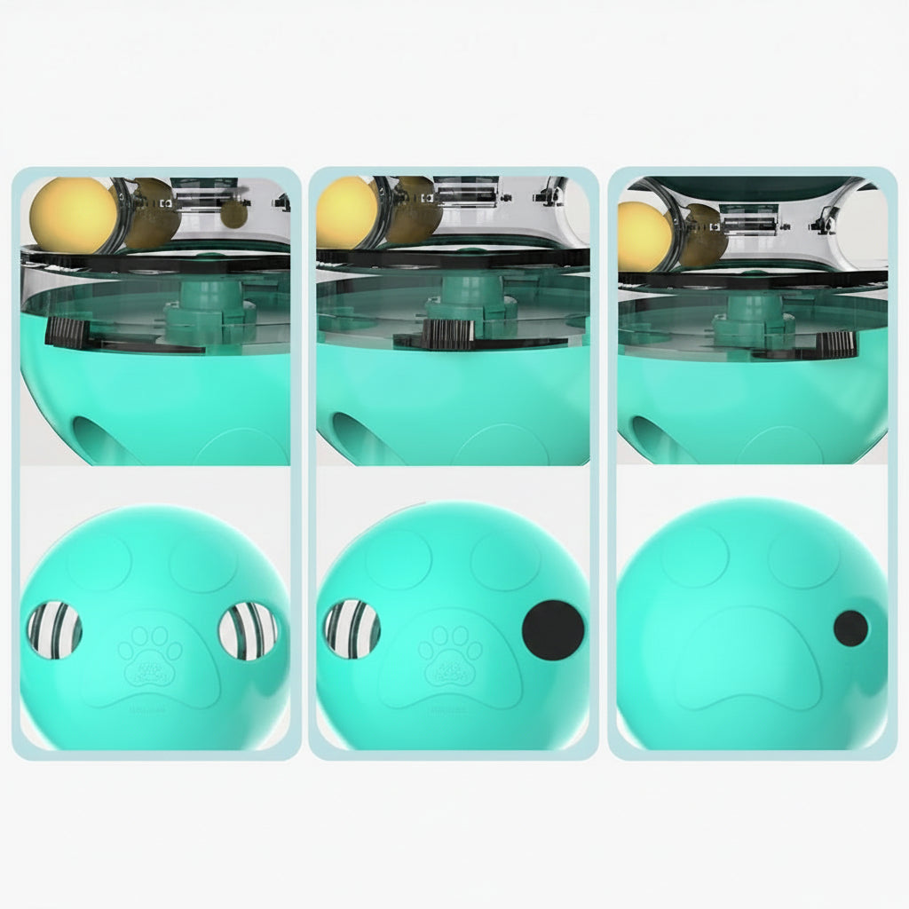 Interactive Cat Treat Dispenser Toy - Tumbler Feeder Toy For IQ Training And Mental Stimulation..