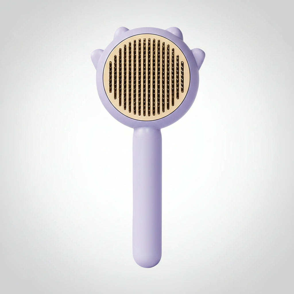 Pet Hair Cleaner Brush Cat Grooming Brush With Release Button Pet Hair Cleaner Brush Cat Grooming Brush Long Or Short Hair Cats Dogs Pet Massage BrushesComb For Cat Dog........