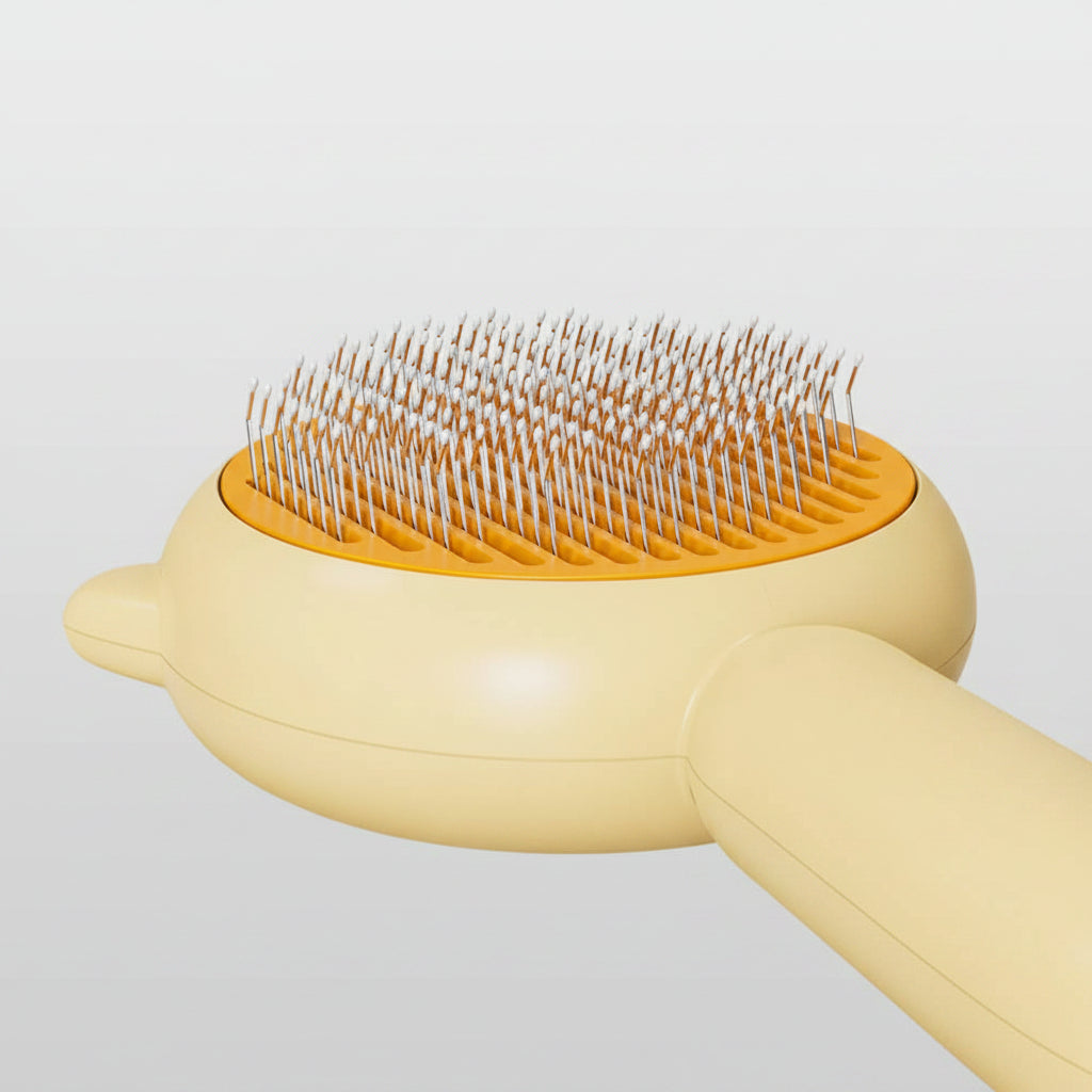 Pet Hair Cleaner Brush Cat Grooming Brush With Release Button Pet Hair Cleaner Brush Cat Grooming Brush Long Or Short Hair Cats Dogs Pet Massage BrushesComb For Cat Dog..